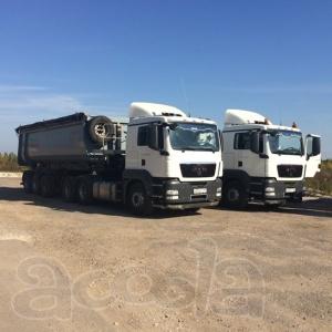 Для работы требуются самосвалы от 25 тонн (одиночки и полуприцепы)